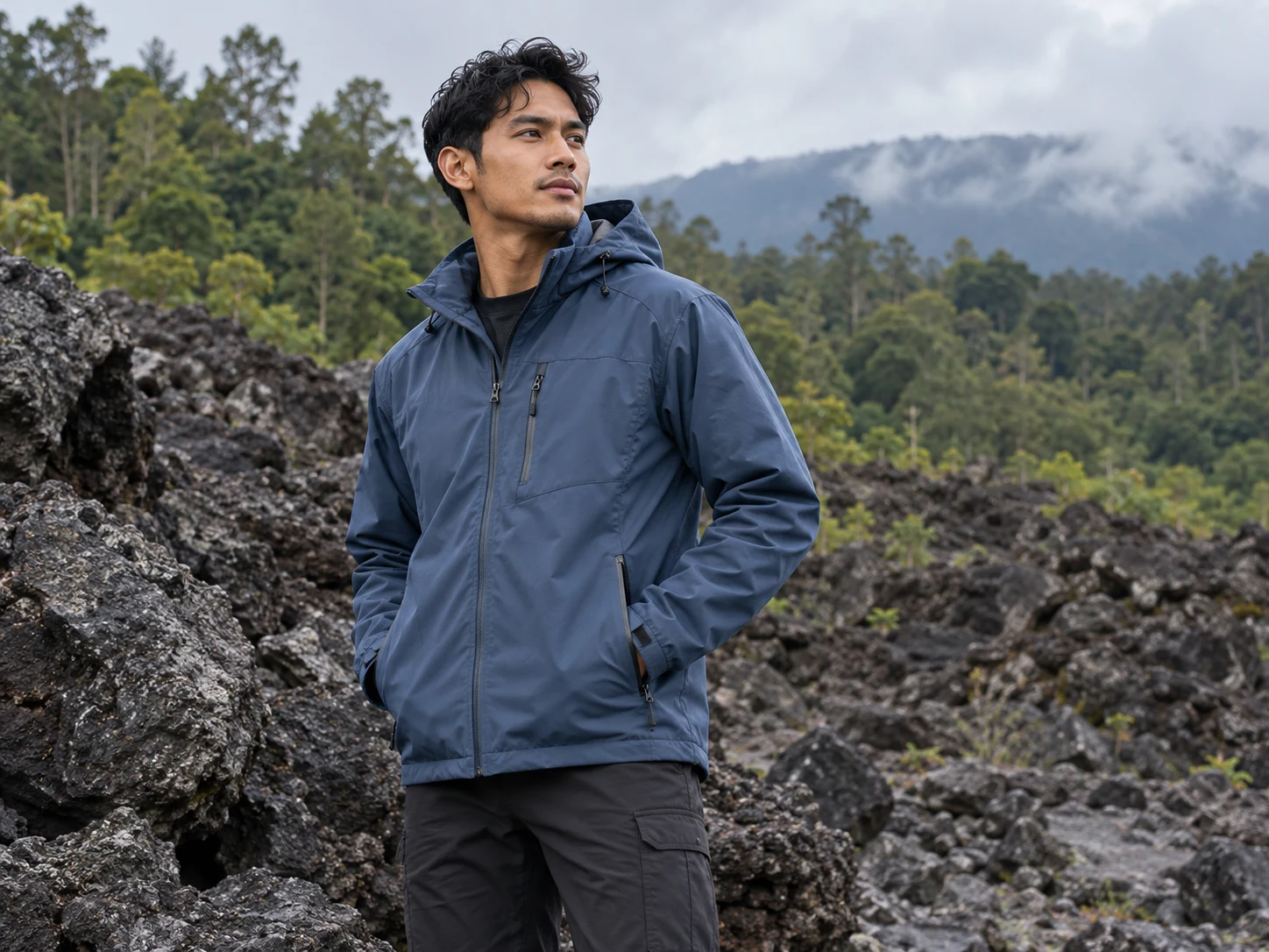 Visual kampanye jaket generatif